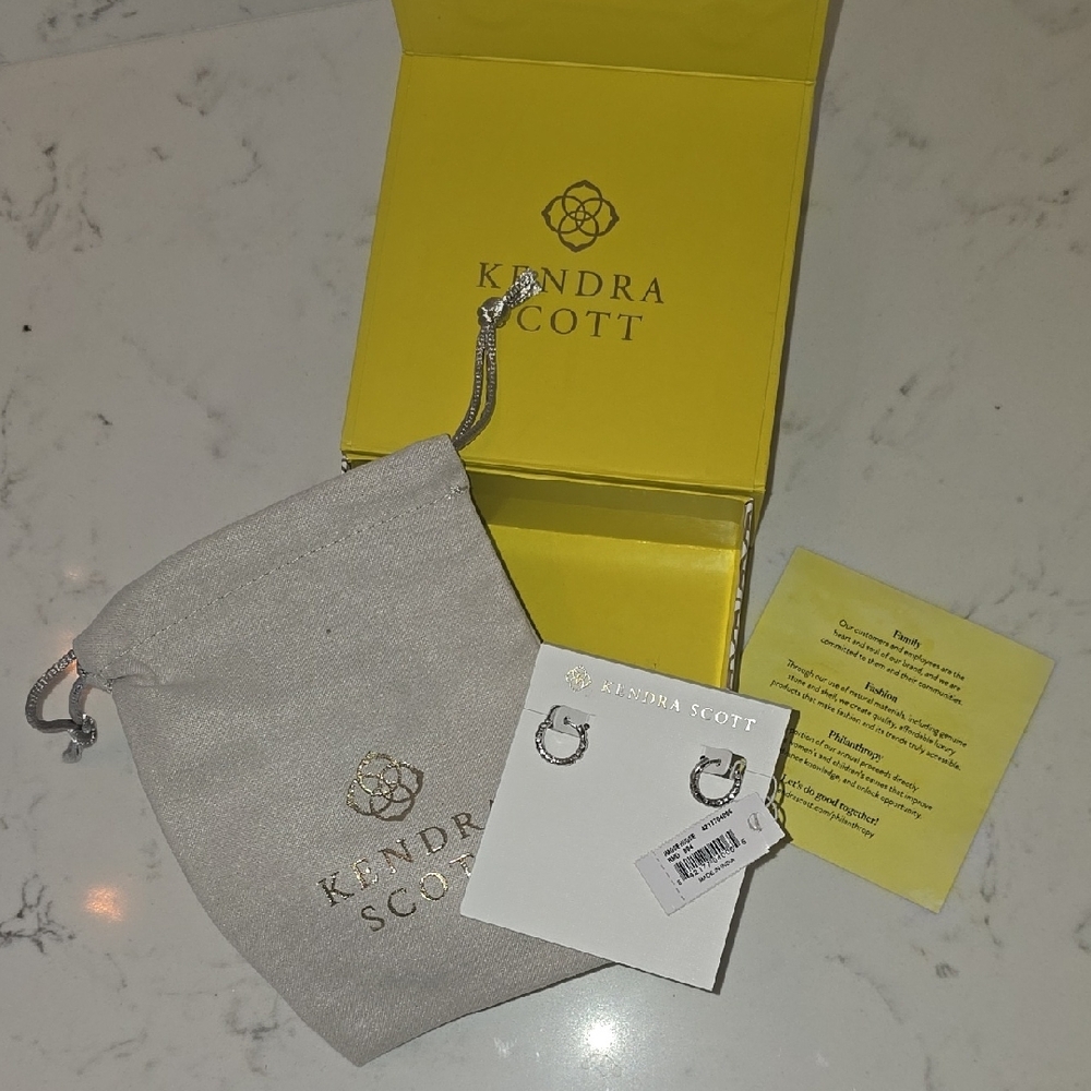 Kendra Scott Silver Hoop Earrings